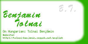 benjamin tolnai business card